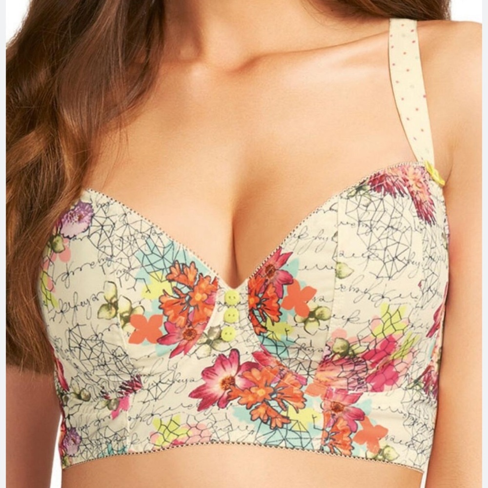 Freya Longline Padded Daydreamer Underwire Bra Floral